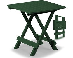 Bijzettafel - Kunststof 45x43x50cm Weerbestendig Klapbaar - Groen
