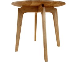 Bijzettafel Lowen rond naturel eiken Ø50x44