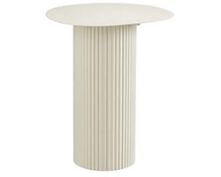 Bijzettafel lux d40h50cm off white
