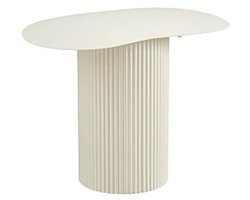 Bijzettafel lux d60h45cm off white