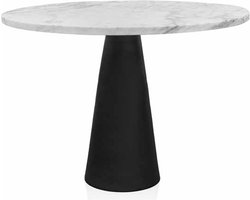 Bijzettafel Mara ø70cm wit marmer