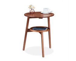 bijzettafel met opbergruimte - 60 cm hoog - woonkamer - slaapkamer - bamboe