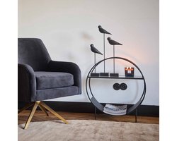 Bijzettafel Mika 65cm zwart