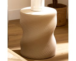 Bijzettafel Ø 33 cm Lior Beige