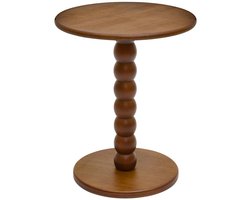 Bijzettafel Ø 38 cm Faye Walnootfineer