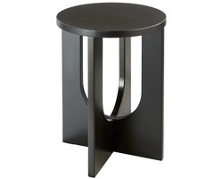 Bijzettafel Ø 40 cm Romy Zwart
