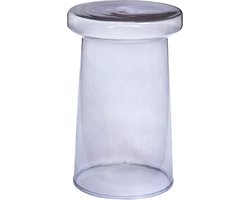 Bijzettafel Roeka - Glas - Grijs - 35 x 49 x 35 cm (BxHxD)