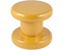 Bijzettafel Rollers Rond Hoogglans Metaal - Vrolijk Design