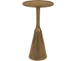 Bijzettafel Rond - Antiek Brons - Metaal - Ø35cm - Tafel Noah - Giga Meubel
