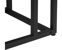 Bijzettafel - Salontafel - Metaal - Tafel - Koffietafel - 55x36x59.5 CM - Zwart