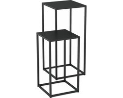 Bijzettafel set van 2 Åseral zwart