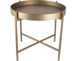 Bijzettafel - Sidetable - Goud - 40 cm hoog