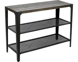 Bijzettafel Terra - Grijs - 102x35x75 cm