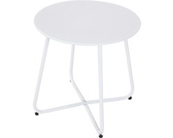 Bijzettafel Treasure wit 40 x 45 cm
