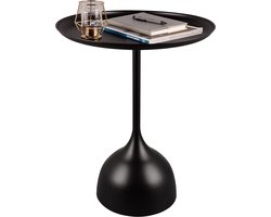 Bijzettafel - Trion Moderna Hoog - Zwart - Metaal