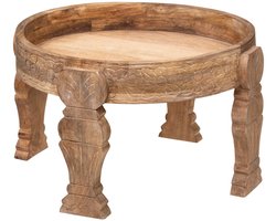 Bijzettafel van bewerkt mangohout GYPSY