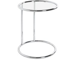 Bijzettafel van Staal en Veiligheidsglas - Modern en Veelzijdig Design