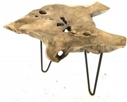 Bijzettafel van Tropisch Hout - Bijzettafel - Salontafel - 60 cm breed