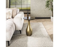 Bijzettafel Vesto Druppelvorm Antiek Goud 60 cm