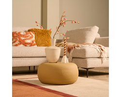 Bijzettafel Villach - MDF - Oker/Geel - 50 x 25 x 50 cm (BxHxD)