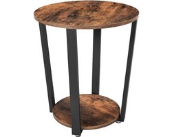Bijzettafel - VintageHome - Industrieel Design - Stabiel - Bruin