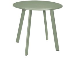 Bijzettafel voor buiten - rond - mat groen - voor binnen - salontafel