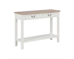 Bijzettafel - Wandtafel - Kastje - 35D x 110B x 80H - Wit