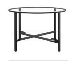 Bijzettafel - Wandtafel - Salontafel - 70 cm - Zwart