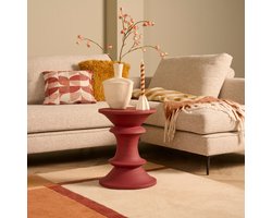 Bijzettafel Wenen - MDF - Bordeaux/Rood - 37 x 47 x 37 cm (BxHxD)