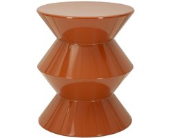 Bijzettafel Zag End Table Orange Ø 37,5×45 cm