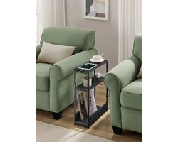 Bijzettafel - Zwart - Bijzettafels - Bijzettafeltjes Woonkamer - Bijzettafel Zwart - Bijzettafel Bank - Smalle Consoletafel - Entree Tafel - Tafel - Tafeltje - Nachtkast - Nachtkastje - Nachtkastjes - Nachtkastje Zwart - Kast - Kastje