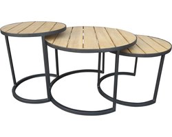 Bijzettafels Nesting hout