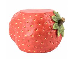 Bijzettafeltje / Kruk Aardbei - 40x32x25.5 cm - Bijzettafel