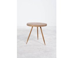 Bijzettafeltje nice goud d38h38.5cm