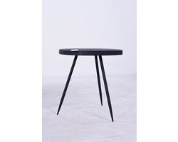 Bijzettafeltje nice zwart d45h45cm