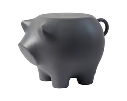 Bijzetvarken Antraciet / Sidepig Anthracite  - Design Bijzettafel - Werkwaardig.
