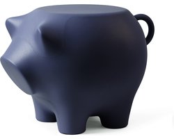 Bijzetvarken Marineblauw / Sidepig Navyblue  - Design Bijzettafel - Visnet materiaal - Werkwaardig.