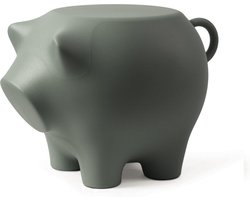 Bijzetvarken Olijfgroen / Sidepig Olivegreen  - Design Bijzettafel - Werkwaardig.
