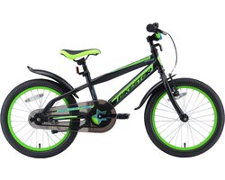 Bikestar 18 inch Urban Jungle kinderfiets, zwart / groen