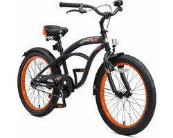 Bikestar 20 inch Cruiser kinderfiets, zwart