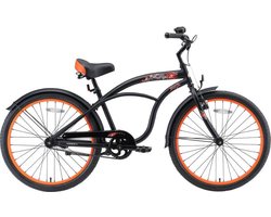 Bikestar 24 inch Cruiser kinderfiets, zwart