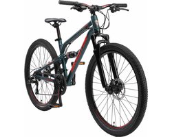 Bikestar  26 inch Alu MTB Fully, 21 speed, groen