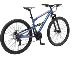 Bikestar Fully MTB Alu 29 Inch 21 Speed blauw