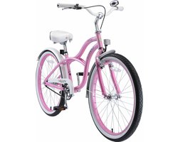 Bikestar kinderfiets Cruiser 24 inch roze