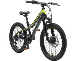 Bikestar kinderfiets MTB 7speed 20inch zwart/groen