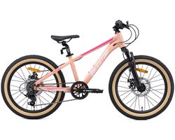 Bikestar kinderfiets MTB Sport 7speed 20inch zalmroze