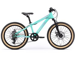 Bikestar kinderfiets MTB Staal 7speed 20inch mintgroen