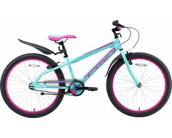 Bikestar kinderfiets Urban Jungle 24 inch turquoise/paars