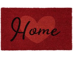 Bilbao Home - Deurmat - Droogloopmat – Rood - 100% Kokosvezel / PVC Rug- 40x60 CM