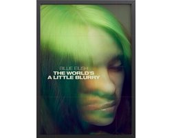 Billie Eilish Poster Met Lijst – The World’s A Little Blurry – 30x45 cm – Ingelijst – Zwart Frame – Muziek Poster